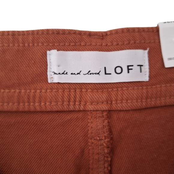 NWT Loft Made And Loved High-Rise Cotton Shorts Pockets Size 25 - Picture 4 of 10